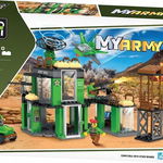 Joc constructie Blocki, Baza militara My Army, 251 piese, Robentoys, Icom