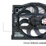 Ventilator radiator (cu carcasa) potrivit BMW Seria 3 (E46) 2.0-3.0 02.98-12.07, NRF