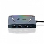 Sharing Switch IOGEAR Keymander 2 3Play Keyboard/Mouse pentru PC/console, ATEN GES1337, ATEN
