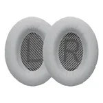 Set 2 Perne de urechi pentru casti Bose Quietcomfort 35/QuietComfort QC35 wireless II, Kwmobile, Gri, Piele ecologica, 44519.35