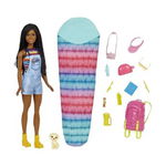 Set de joaca Barbie Camping - Barbie Brooklyn, 12 accesorii