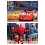 Educa Puzzle 2x50 Cars/The Incredibles (lemn) G3