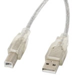 Cablu USB Lanberg USB-A - 3 m transparent (CA-USBA-12CC-0030-TR), Lanberg