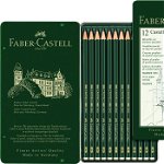 Creioane grafit Design Castell 9000, 12 buc./set, Faber-Castell, Faber-Castell