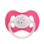 Suzeta roz din latex rotunda Bunny & Company 0-6 luni, 1 bucata, Campol babies, Canpol babies 