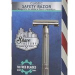 The Shave Factory Aparat profesional de ras din otel inoxidabil Safety Razor, The Shave Factory