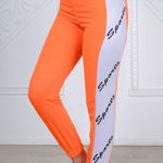 Pantaloni dama casual portocaliu cod 6677