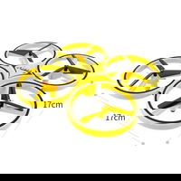 Drona Anti Coliziune Inteligenta cu LED Techstar&reg Firefly Greutate 73g RC Gravity cu Telecomanda Quadco