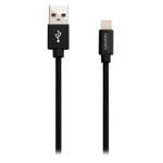 Cablu de date Canyon MFI-3, USB - Lightning, 1m (Negru), Canyon