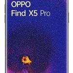 Telefon Mobil Oppo Find X5 Pro, Procesor MediaTek Dimensity 9000 Octa-Core, LTPO2 AMOLED capacitive touchscreen 6.7", 12GB RAM, 256GB Flash, Camera Tripla 50+13+50MP, Wi-Fi, 5G, Dual Sim, Android (Alb)