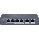 Switch DS-3E0106P-E-M 6 Port Negru, Hikvision