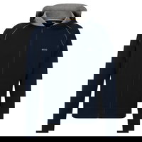 Hanorac cu fermoar - din amestec de bumbac, BOSS