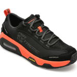 Pantofi SKECHERS negri, SKECH-AIR EXTREME V2, din material textil, Skechers