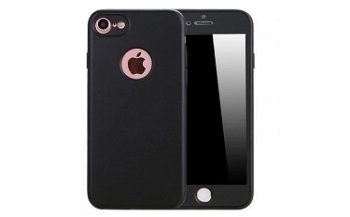 Husa iPhone 7 Flippy Full Cover Silicon - Negru, Alotel