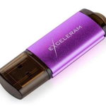 Memorie externa Exceleram A3 64GB USB 2.0 Purple