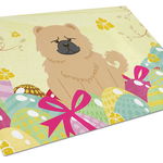 Caroline`s Treasures Carolines Comori BB6144LCB ouă de Paște Chow Chow Crema de sticla de taiere Bord L Multicolore 12H x 16W, 