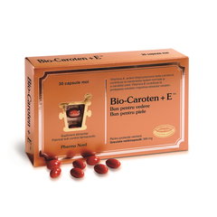 Vitamina A, Bio-Caroten + E, Pharma Nord, 30 capsule