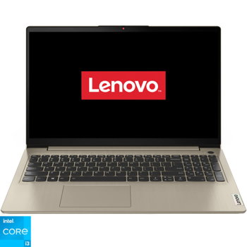 Laptop Lenovo IdeaPad 3 15ITL6 cu procesor Intel Core i3-1115G4, 15.6", Full HD, 8GB, 512GB SSD, Intel UHD Graphics, No OS, Sand