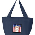 Caroline`s Treasures Carolines Comori BB2158NA-8808 American Flag și Borzoi Lunch Bag Multicolore Large, 