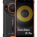 Telefon Mobil Ulefone Power Armor 16 Pro, Procesor MediaTek MT6762G Helio G25 Octa-Core, IPS LCD 5.93, 4GB RAM, 64GB Flash, Camera Duala 16 + 2 MP, Wi-Fi, 4G, Dual SIM, Android (Negru/Portocaliu)