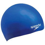 Casca inot baieti din silicon Speedo Junior, one size, albastru royal + Palmare de inot Swimme, marimea L, culoare albastru, Speedo