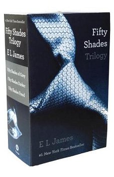 Fifty Shades Trilogy: Fifty Shades of Grey, Fifty Shades Darker, Fifty Shades Freed 3-Volume Boxed Set, Paperback - E. L. James