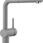 Baterie bucatarie Blanco Linux-S cu dus extractibil gri alumetalic, Blanco
