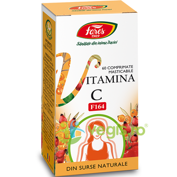 Vitamina C Naturala (F164) 60cpr masticabile, FARES