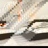 Pat tapitat GEORGIA Pro, 140x200, somiera, Stofa Gri V88