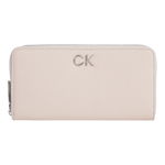 Calvin Klein Portofel Mare de Damă Re-Lock Slim Z/A Wallet Lg Pbl K60K609482 Roz