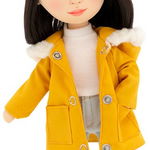 Papusa de plus Lilu in a Mustard Parka, 32 cm, Galben