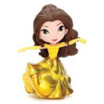 Figurina Disney princess belle cu rochita aurie, 10 cm, jada, 