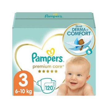 Scutece Pampers Premium Care 3, 5-9 kg, 120 buc., Pampers