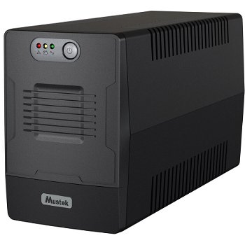 UPS  MUSTEK PowerMust 1000 (1000VA / 600W) Line Interactive, Schuko, "1000-LED-LI-T10" (include timbru verde 3 lei), MUSTEK
