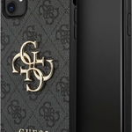 Guess Husa PU 4G Metal Logo iPhone 11 Gri