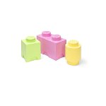 Cutii de depozitare pentru copii din plastic 3 buc. Box – LEGO®, LEGO®
