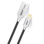 Cablu de incarcare USB Golf Sync iPhone negru 1m, Golf