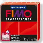 Fimo Masa plastyczna termoutwardzalna Professional czerwona 85g, Fimo