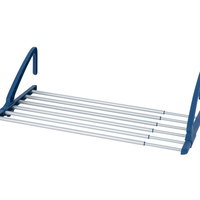 Uscator extensibil de rufe Wenko, Space, 57x38x21 cm - Wenko, Albastru,Gri & Argintiu, Wenko