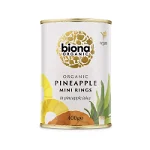 Rondele mini de ananas in suc de ananas bio 400g, Biona