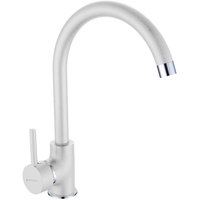 Baterie bucatarie Pyramis ECO BELLO monocomanda pipa inalta aerator cu limitare de debit finisaj alb