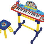 Keyboard electronic cu microfon si scaunel Paw Patrol, Reig Musicales