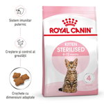 Royal Canin Kitten Sterilised, hrană uscată pisici sterilizate junior, 2kg, Royal Canin