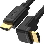 Cablu UNITEK Y-C1002 HDMI 2.0, 90° 4K60HZ, 2M Negru , Unitek