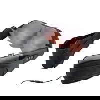 Aparat de masaj cervical, cu incalzire, infrarosu si bile, pentru umeri si gat, 24W, piele Aparat de masaj cervical, cu incalzire, infrarosu si bile, pentru umeri si gat, 24W, piele