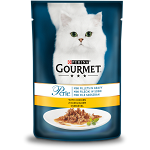 PURINA Gourmet Perle, Pui, plic hrană umedă pisici, (în sos), 85g, Gourmet