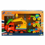 Set 4 vehicule de constructie si accesorii, Zapp Toys, Macara, Zapp Toys