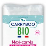 Dischete din bumbac BIO dreptunghiulare Carryboo, Carryboo