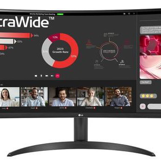 Monitor LED Curbat LG UltraWide™ 34WR50QK-B, 34", UWQHD (3440x1440), 100Hz, 5ms (GtG), HDR 10, Dynamic Action Sync, Super Resolution+, Reader Mode, Black Stabilizer, Anti-Flicker, PBP, Smart Energy Saving, 2xHDMI, DP 1.4, VESA 100x100mm, Negru