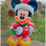 Figurina decorativa de Craciun, 90 x 50 cm, din poliestern expandat, Mickey, 